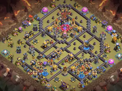 Layout TH18 War Base Anti 2 Star for Legend League Copy Link