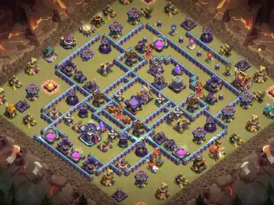 Layout TH15 Defense Base Layout for Clash of Clans Anti 2 Star