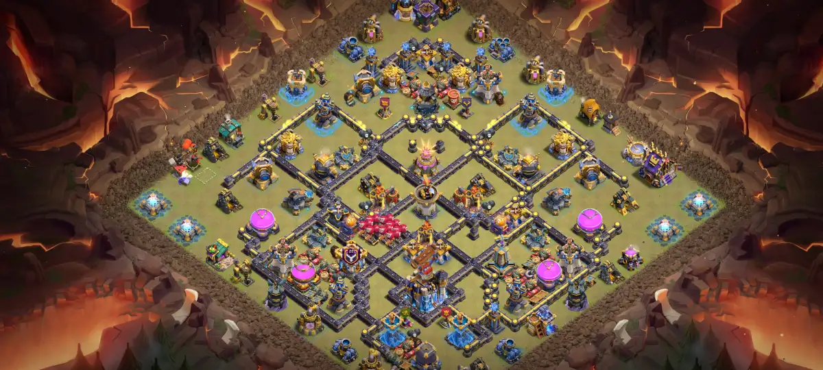 TH18 War Base Anti 3 Star Layout for Clash of Clans