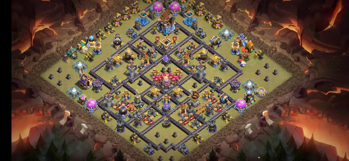 TH18 War Base Anti 2 Star Ring Style for Legend League