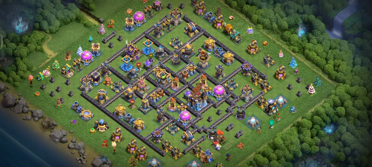 TH18 Anti 2 Star Base with Central Town Hall