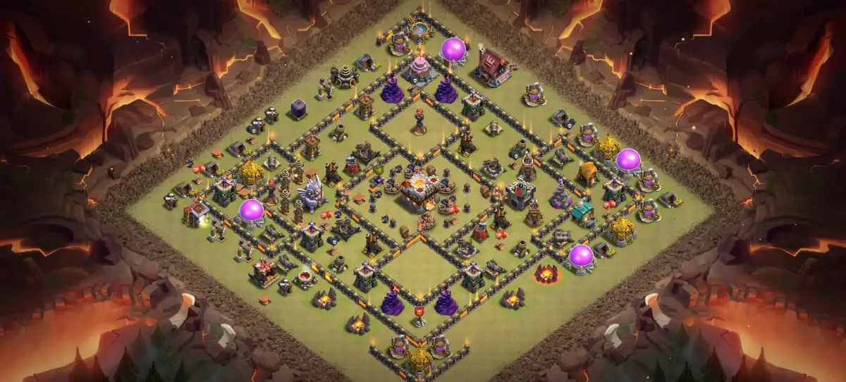 TH11 War Base Copy Link | Anti 2 Star Ring Style Layout