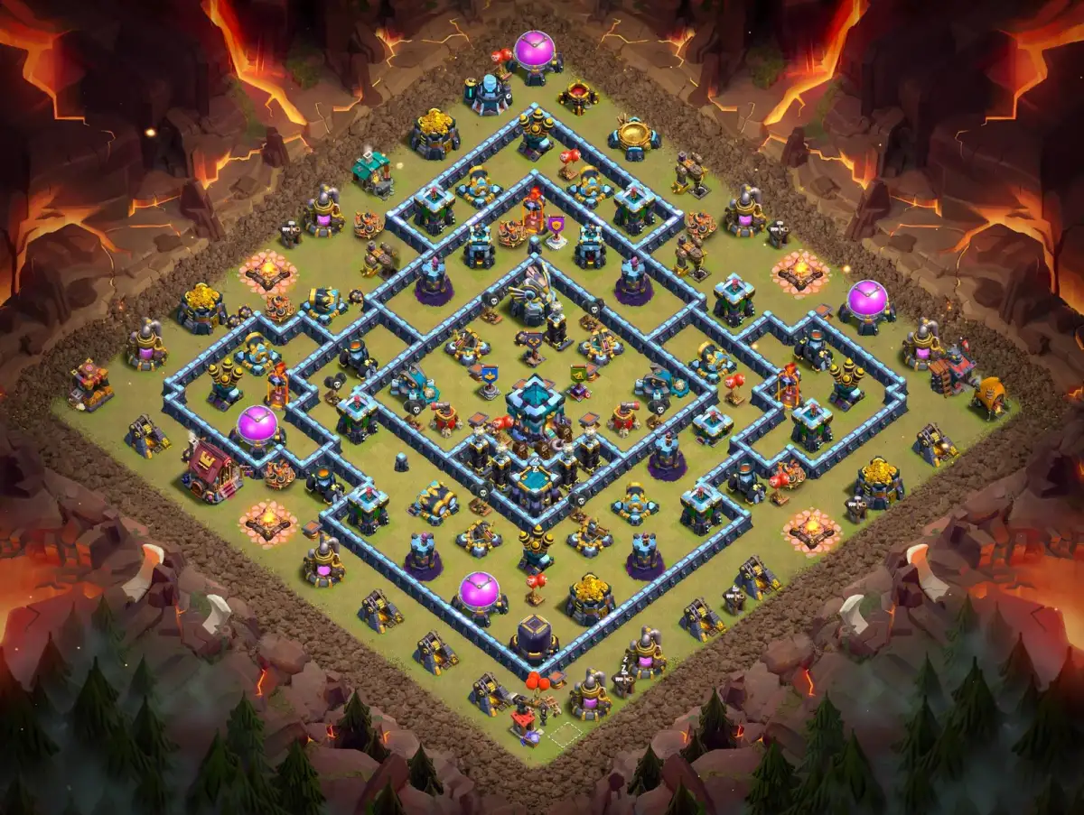 TH13 War Base Anti Electro Dragon | Clash of Clans