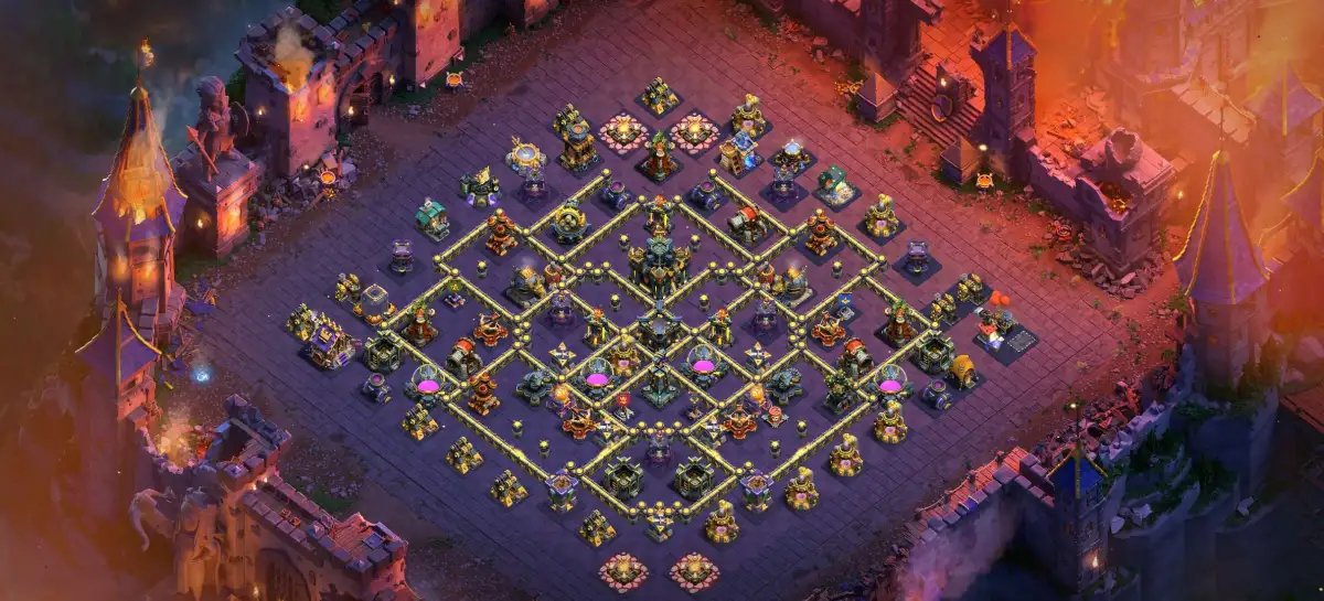 TH17 War Base for Clash of Clans Anti 2 Star Copy Link