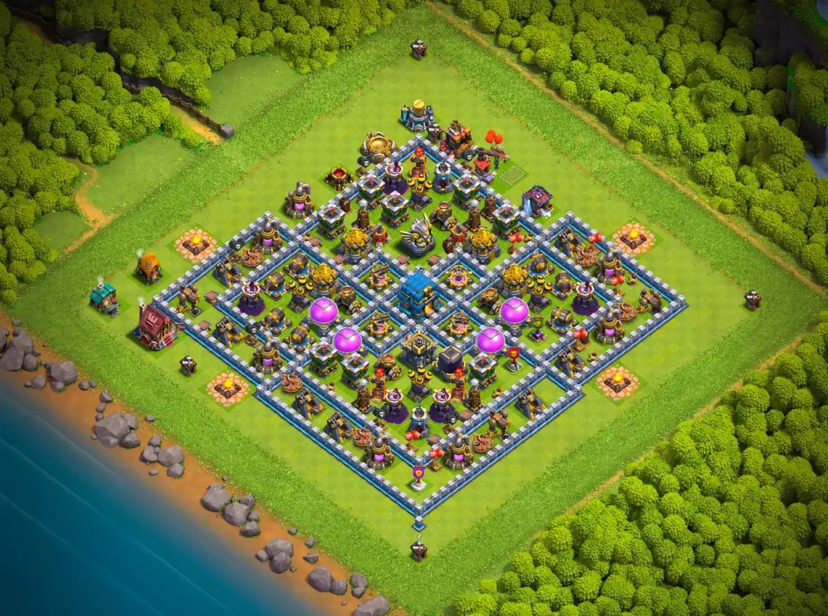 TH12 Legend League Base Link for Clash of Clans Defense