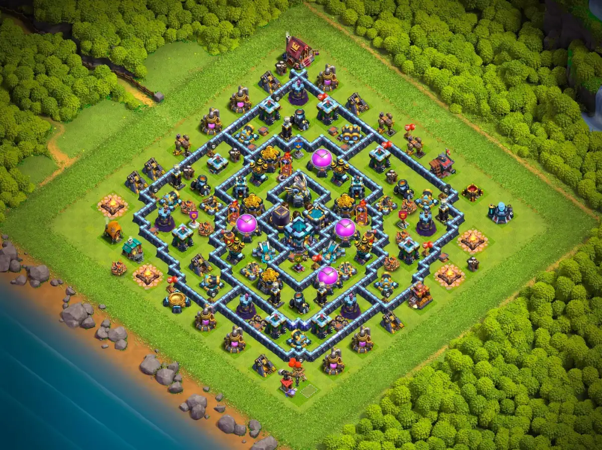 TH13 Farming Base Anti 3 Star | Clash of Clans Copy Link