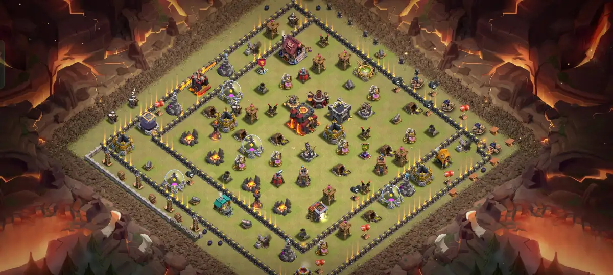 TH10 Troll Base Layout for Clash of Clans Funny War Badr