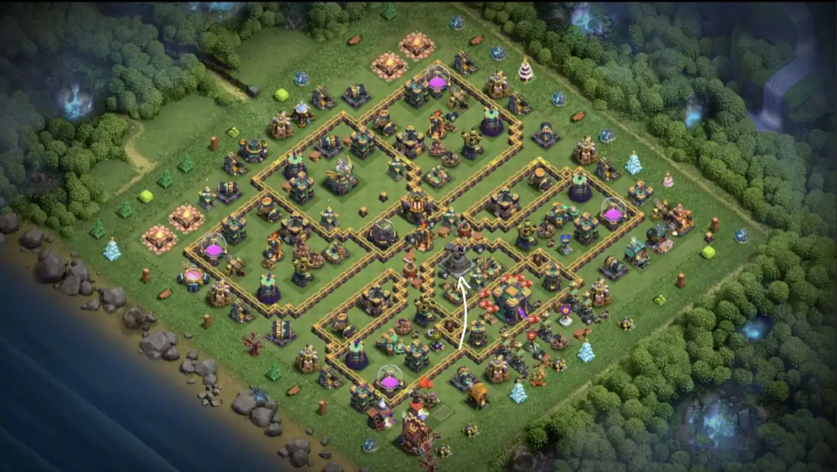 TH14 War Base for Clash of Clans | Anti 3 Star Copy