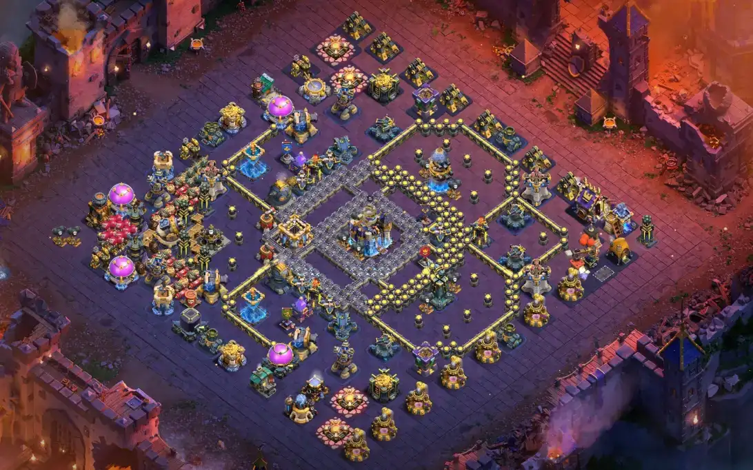 Unique TH18 War Coc Layout | Legend League LL Mighty Blow