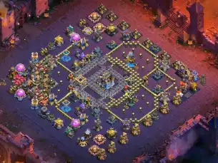 Unique TH18 War Coc Layout | Legend League LL Mighty Blow