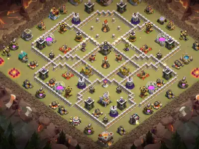 Layout TH11 War Base for CoC with Anti 2 Star Copy Link