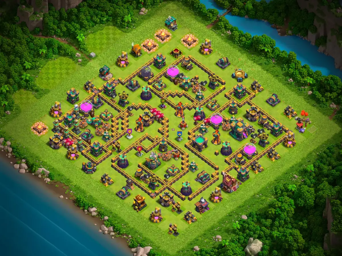 TH14 Legend League Base Layout for Clash of Clans Defense