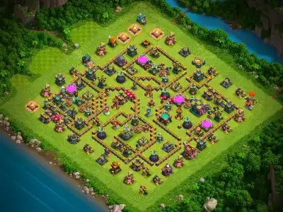 Layout TH14 Legend League Base Layout for Clash of Clans Defense