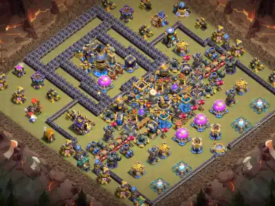 Layout TH18 War Base Anti 2 Star Layout for Legend League