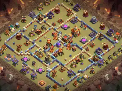 Layout TH16 War Base Layout Anti 2 Star for Clash of Clans