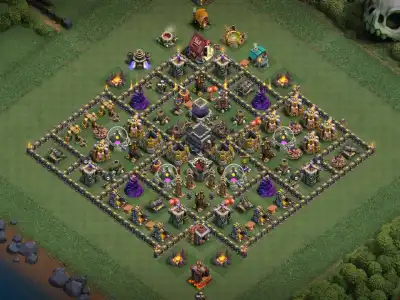 Layout TH9 Anti 3 Star Base with Tight Anti-Dragon Core