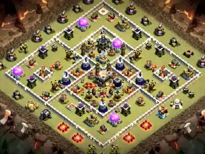 Layout Defense-Optimized TH11 War Coc Layout | Anti Air / Electro Dragon Space Shutter