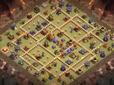 Layout TH16 War Base Copy Link Anti 2 Star Ring Layout