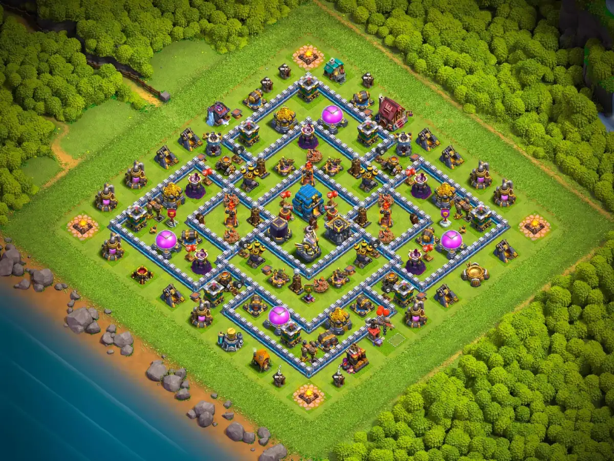 TH12 Legend League Base Layout for Clash of Clans Defense