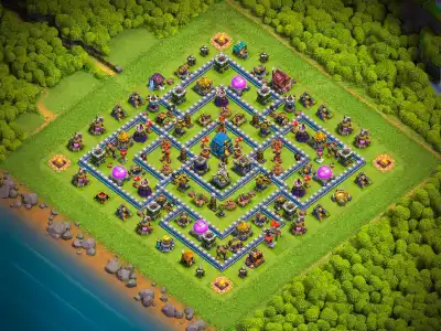 Layout TH12 Legend League Base Layout for Clash of Clans Defense