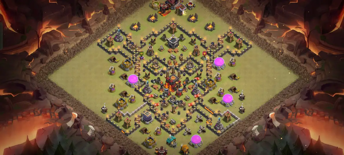 TH10 Farming Base Anti Air for Legend League Copy Link
