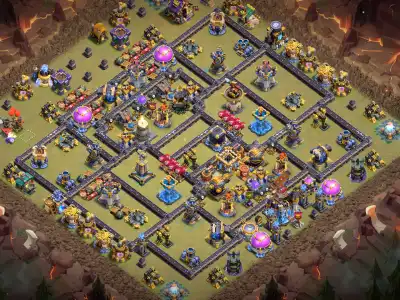 Layout TH18 War Base Anti 2 Star Layout for Legend League