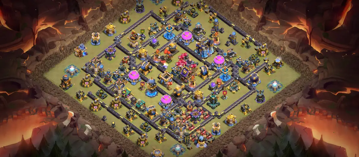 Top TH18 LL War Base with Anti 2 Star Defense 2026