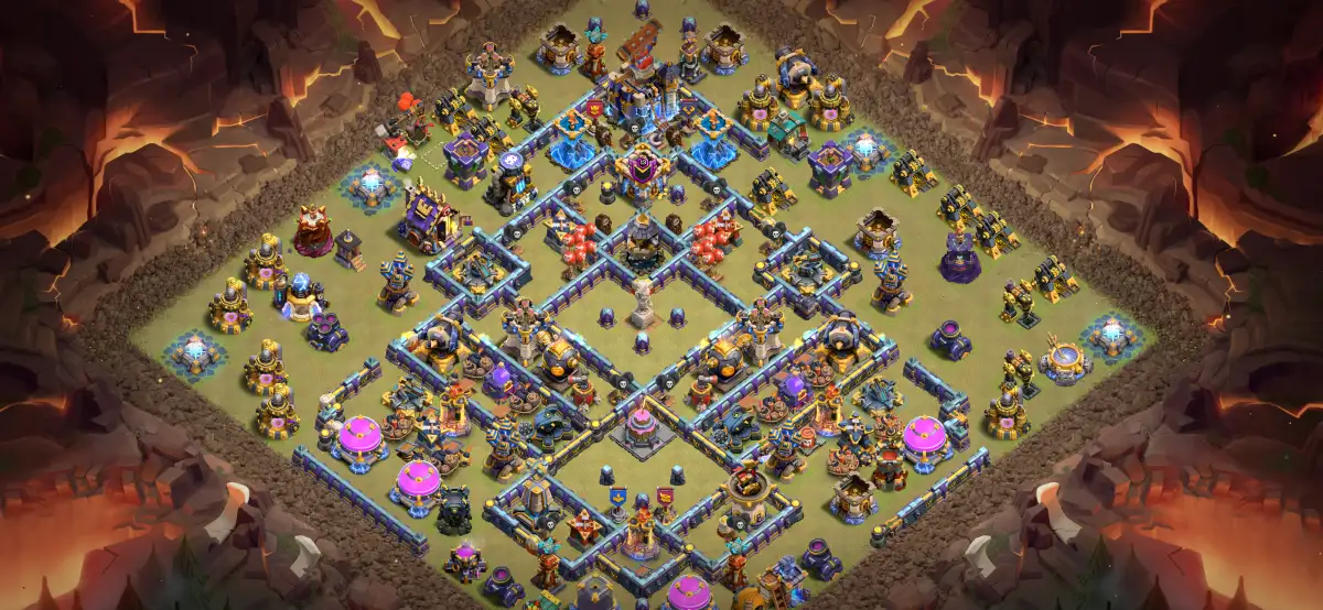 TH18 War Base with Anti Air Core Pressure