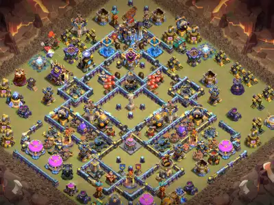 Layout TH18 War Base with Anti Air Core Pressure