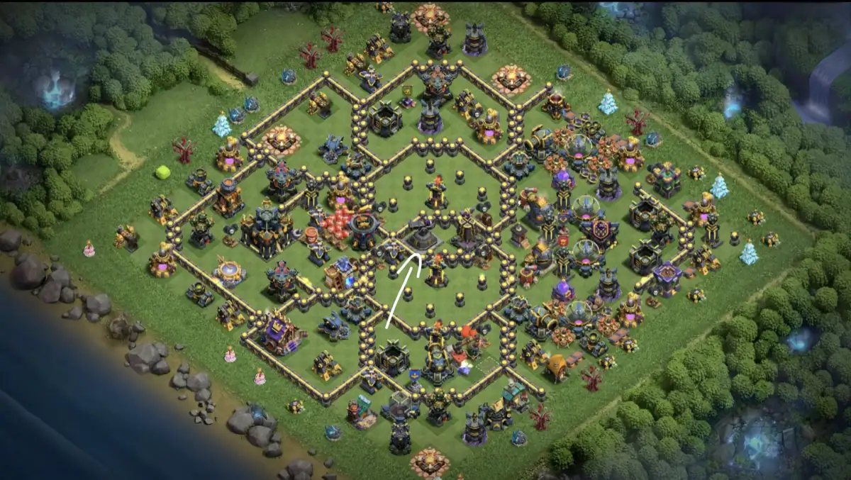 TH17 war badr Anti 3 Star Base for Clash of Clans