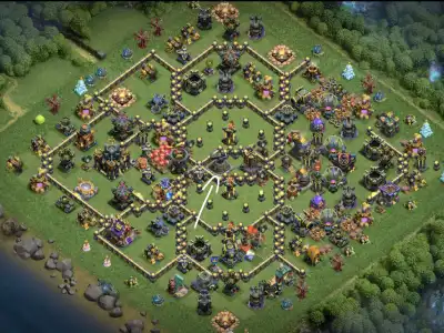 Layout TH17 war badr Anti 3 Star Base for Clash of Clans