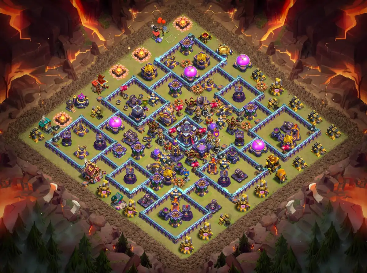 TH15 War Base Anti 3 Star Layout for Clash of Clans