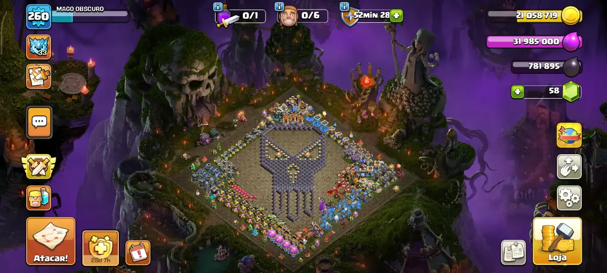 Skull TH18 Troll Base with Dark Wall Art Copy Link
