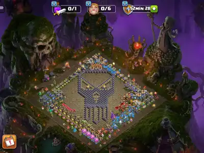 Layout Skull TH18 Troll Base with Dark Wall Art Copy Link