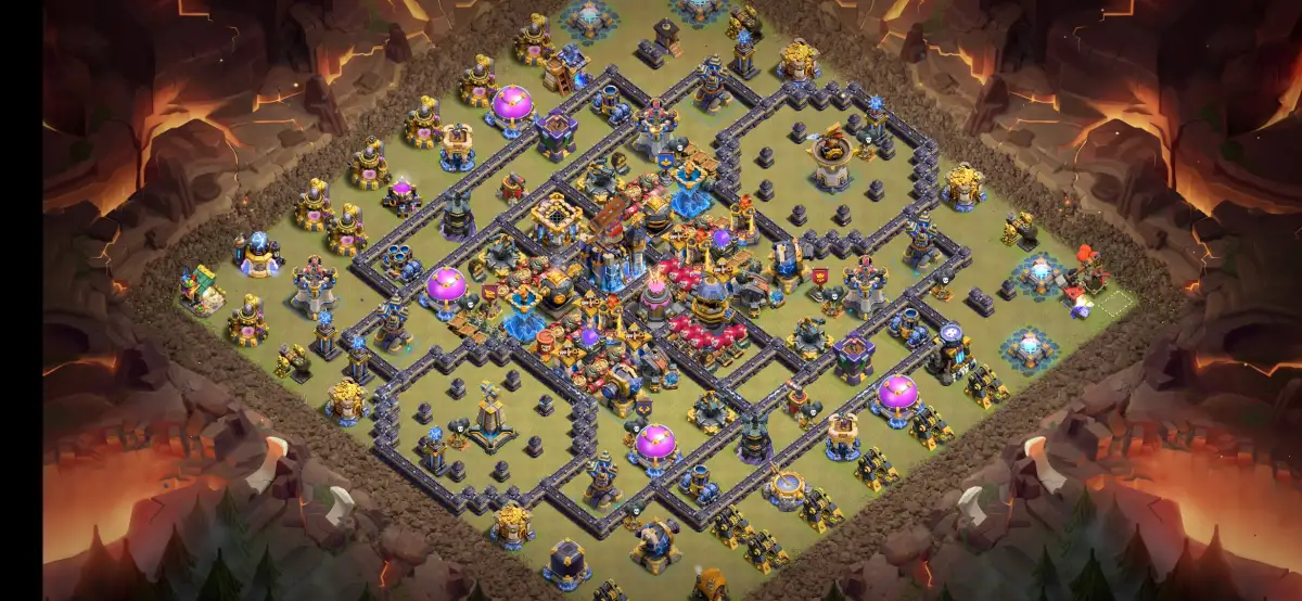 TH18 War Base Anti 2 Star for Clash of Clans Legends
