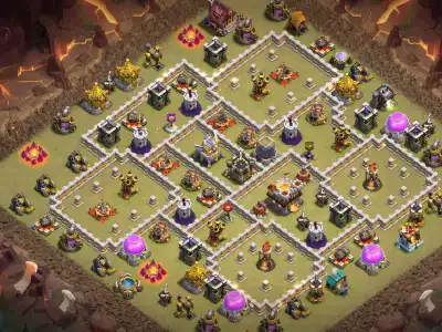 Layout TH11 War Base for CoC | Clash of Clans War Badr