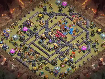 Layout RDX TH18 Anti 3 Star Legend League COC Base Layout