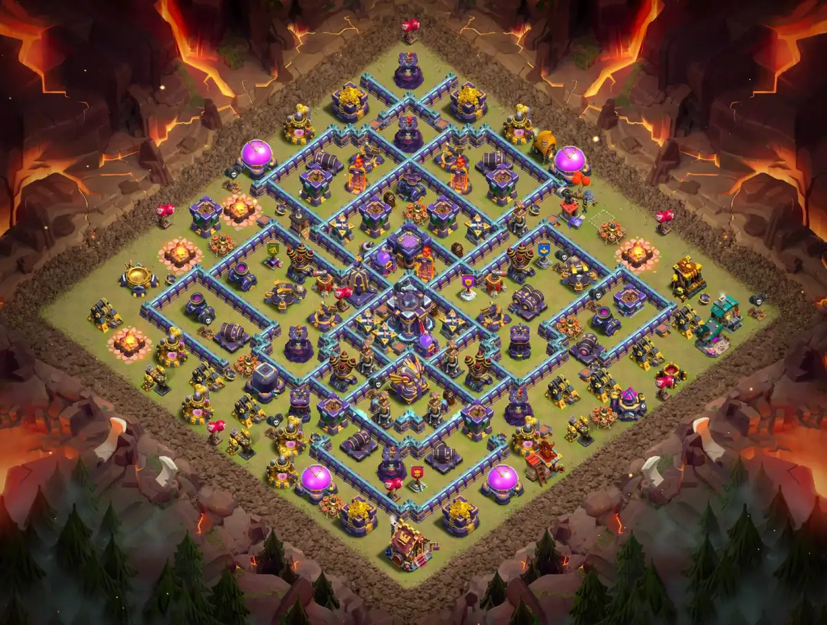 TH15 War Base Anti 3 Star Layout with Copy Link