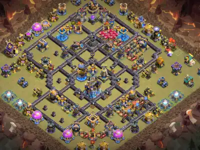 Layout TH18 War Base Anti 2 Star Layout for Legend League
