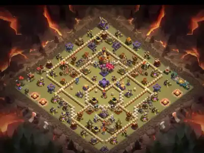 Layout TH16 War Anti Everything COC Base Layout with Copy Link