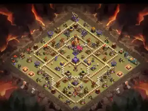TH16 War Anti Everything COC Base Layout with Copy Link