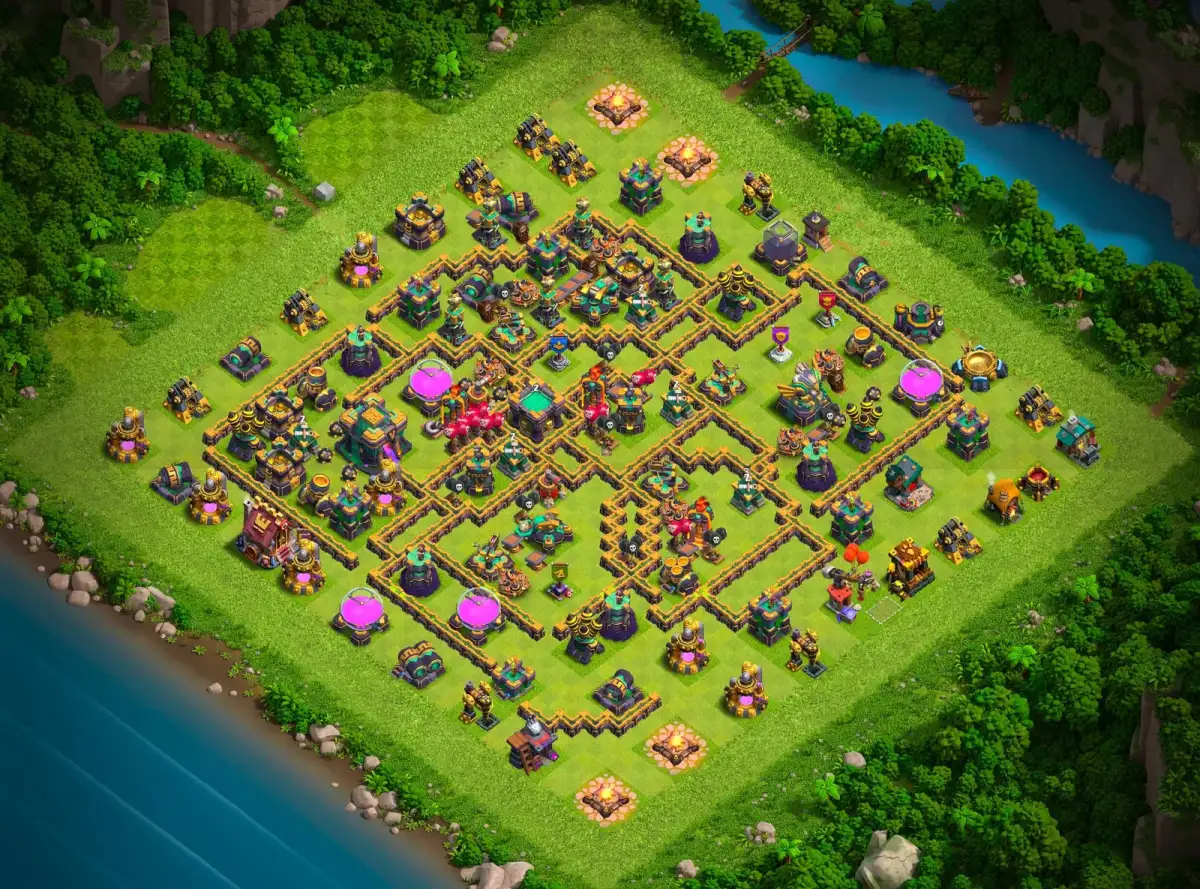 TH14 Legend League Base Layout for Clash of Clans Defense