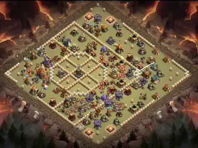 Layout TH16 War Badr Anti 3 Star Base for Clash of Clans