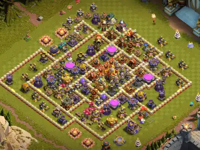 Layout TH16 Anti 2 Star War Base Layout | Clash of Clans