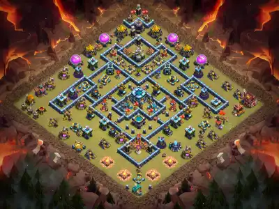 Layout TH13 War Base for CoC Anti 3 Star | Clash of Clans