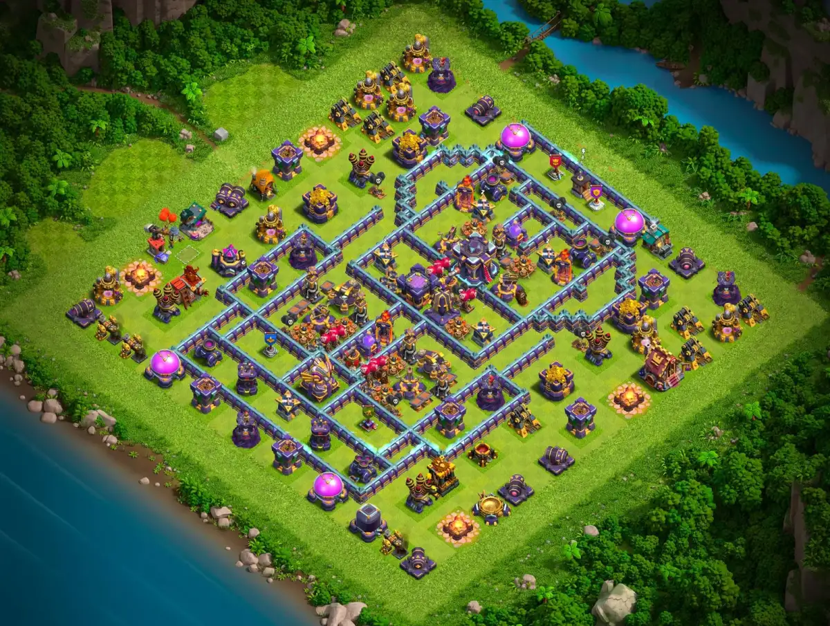 TH15 Legend League Base Layout for Clash of Clans Defense