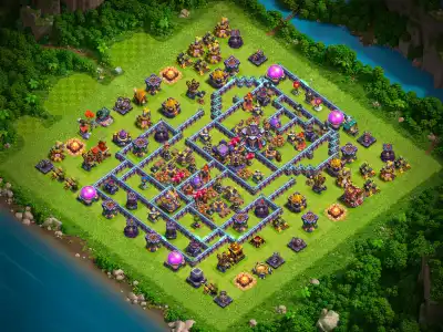 Layout TH15 Legend League Base Layout for Clash of Clans Defense
