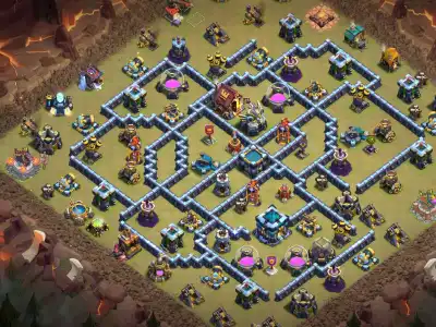 Layout TH13 War Base for Clash of Clans Anti 3 Star Layout
