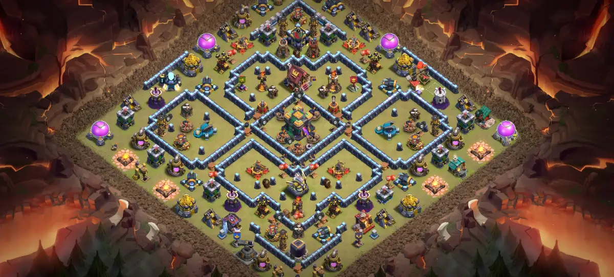 TH14 War Badr Anti 2 Star Base for CoC Copy Link