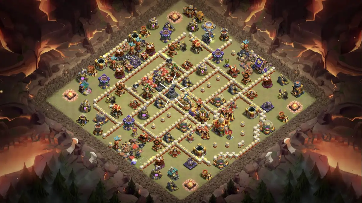 TH16 War Base Anti 3 Star | Clash of Clans Copy Link